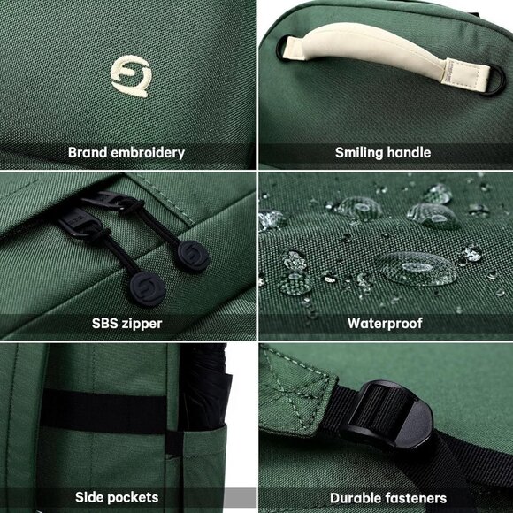 Fern Green Waterproof Backpack - BRAND NEW IN BOX. - Picture 5 of 7